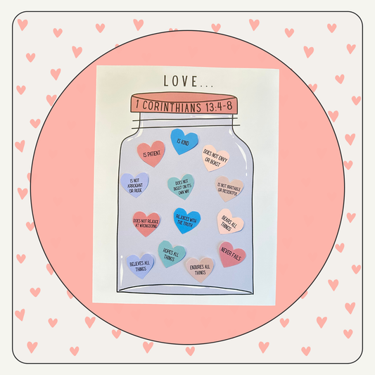 1 Corinthians 13 Love Jar Craft