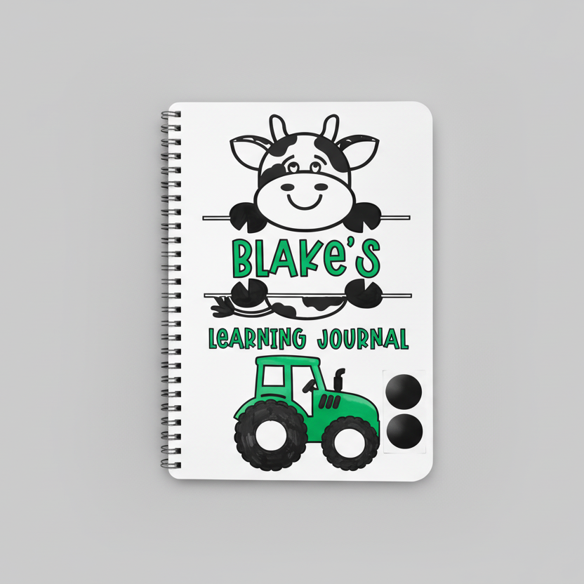 Custom Name Toddler Learning Journal