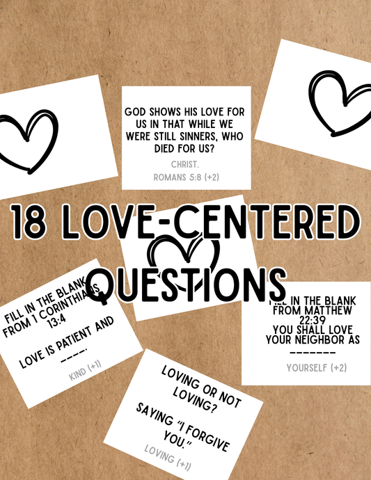 God's Love Valentine's Day Board Game - Digital Download