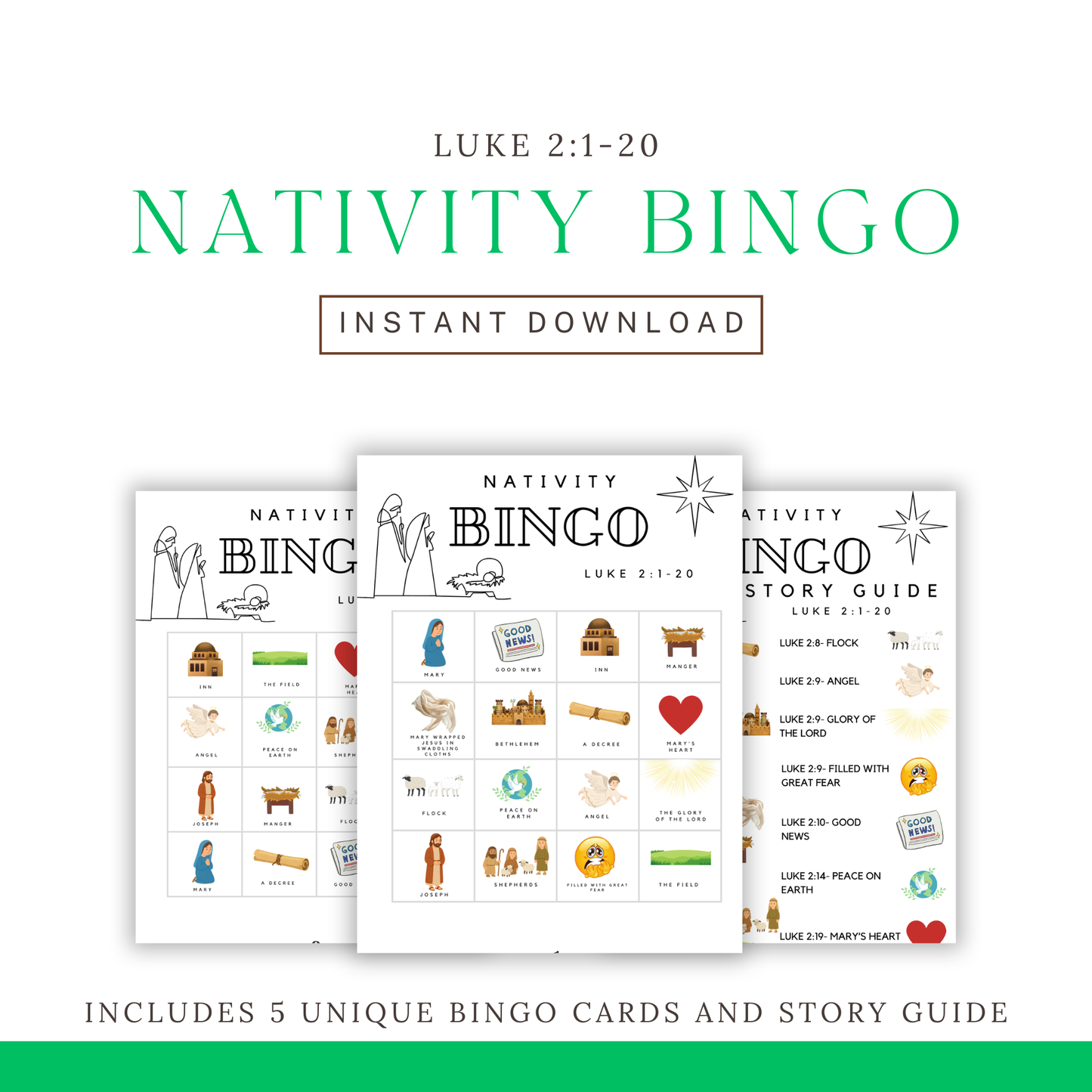 Nativity Bingo - Digital Download