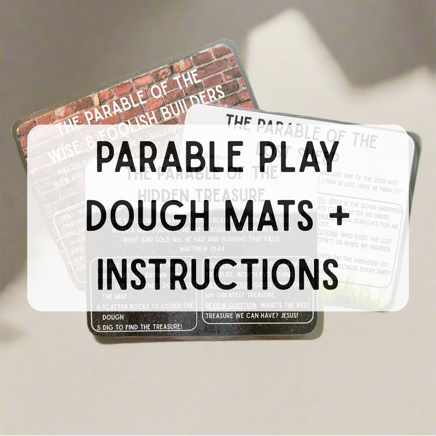 Parable Play Dough Mats - Digital Download